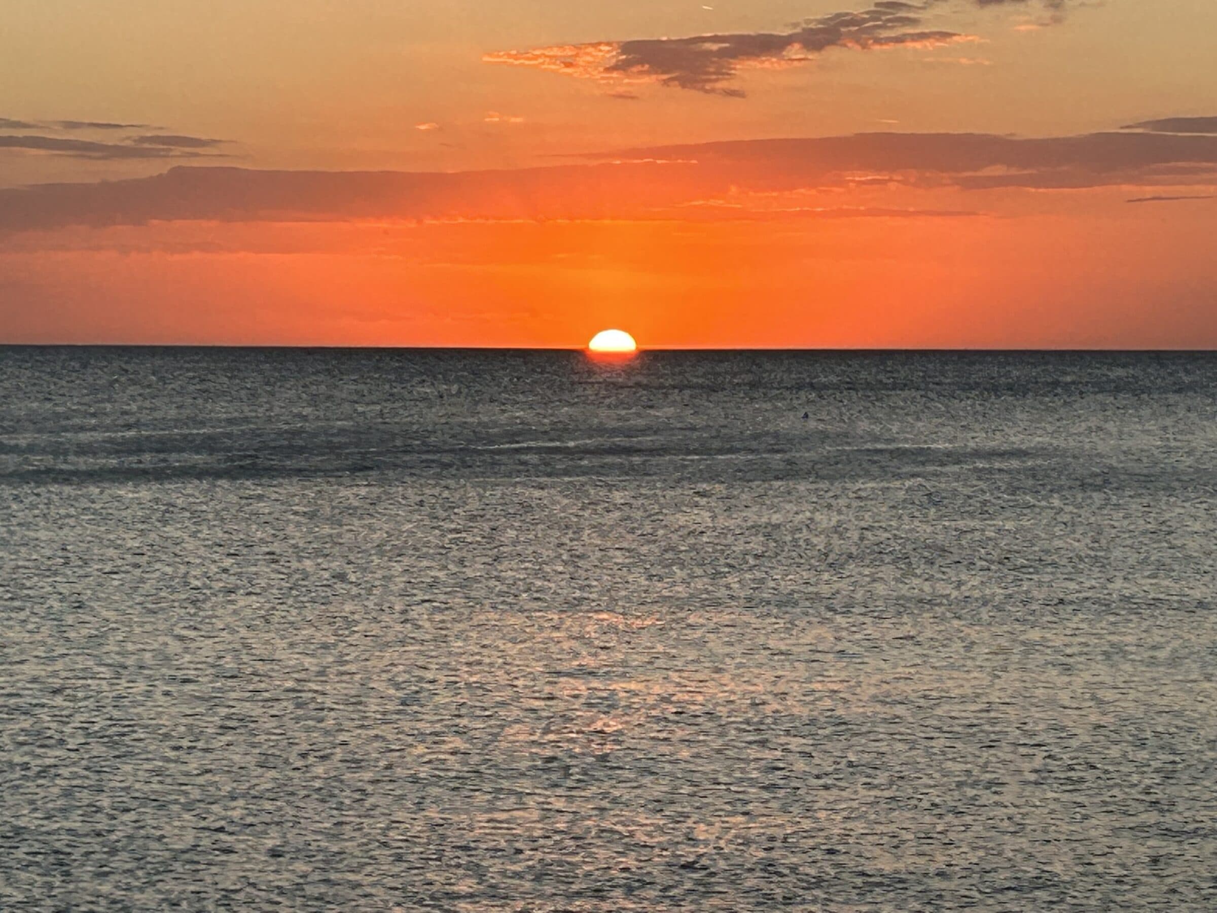Sunset over the Gulf of Mexico on Florida's Gulf Coast