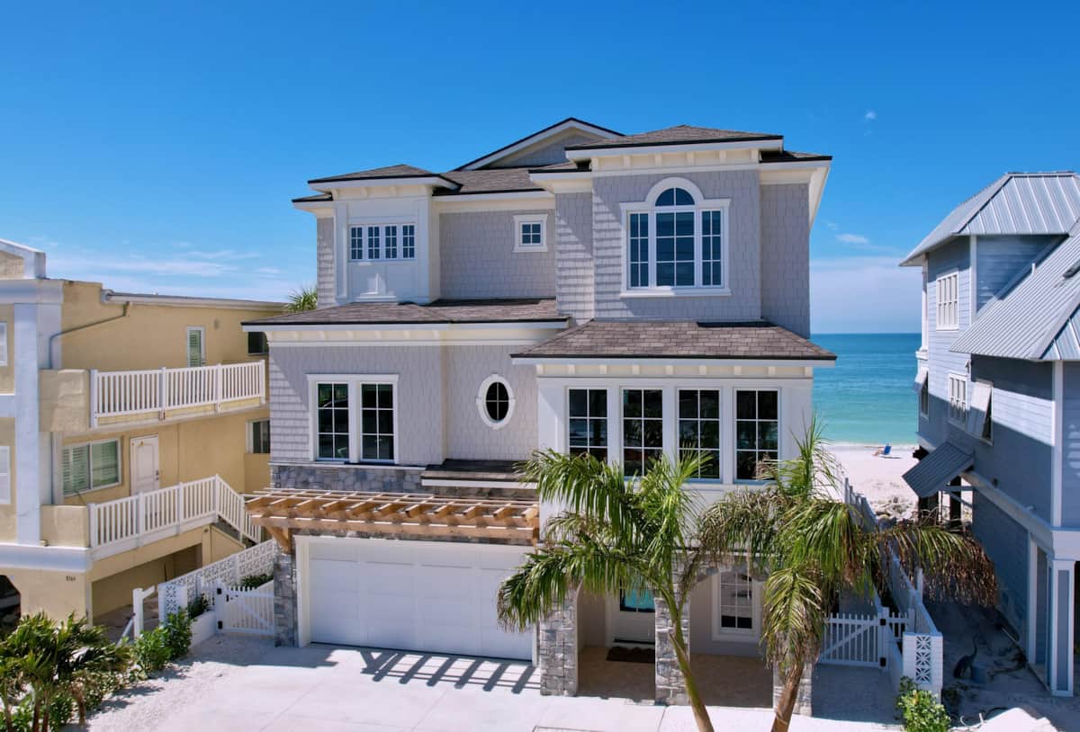 Brand New 5 BR Home on Sunset Beach with Pool, Treasure Island